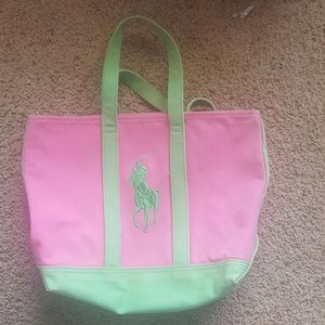 Pink Ralph Lauren Tote